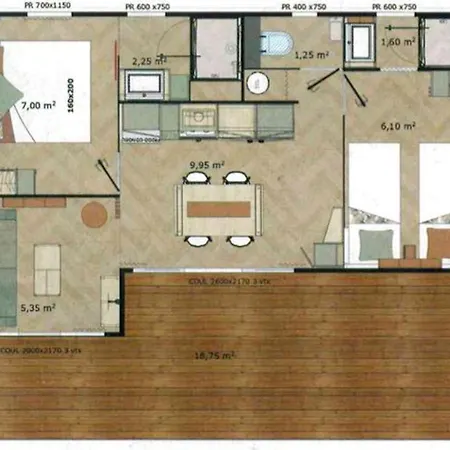 Spacieux Avec Terrasse Pour 6 Personnes - Api-1-52-482 Campingplads *